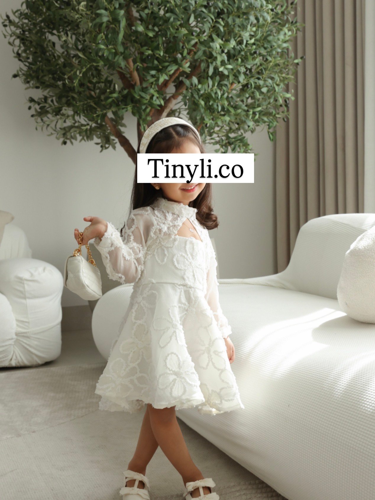 Floral white Dress - Image 4