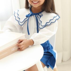 Ribbon shirt blue