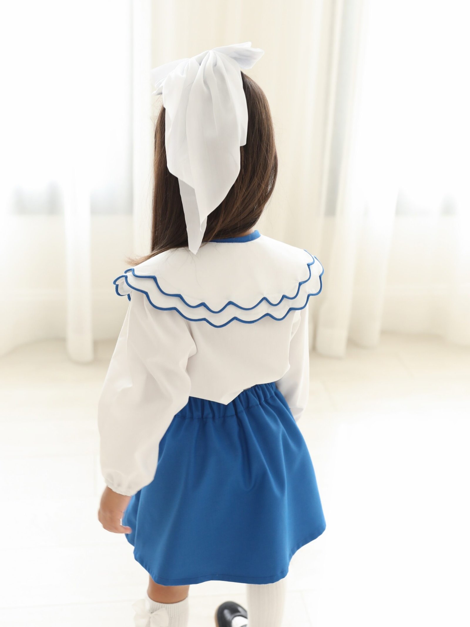 Pleated skort set (top+skort) التنورة والقميص - Image 3