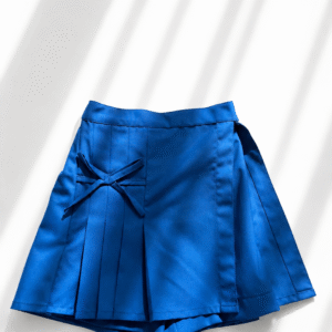 Blue pleated skort only تنورة فقط
