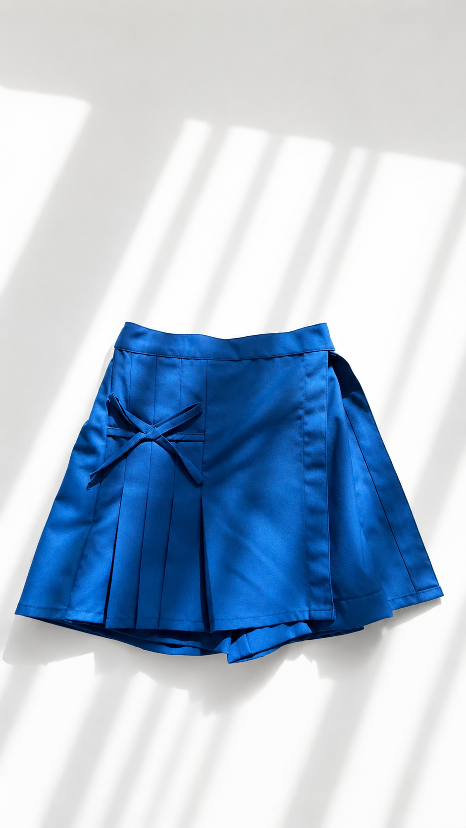 Blue pleated skort only تنورة فقط